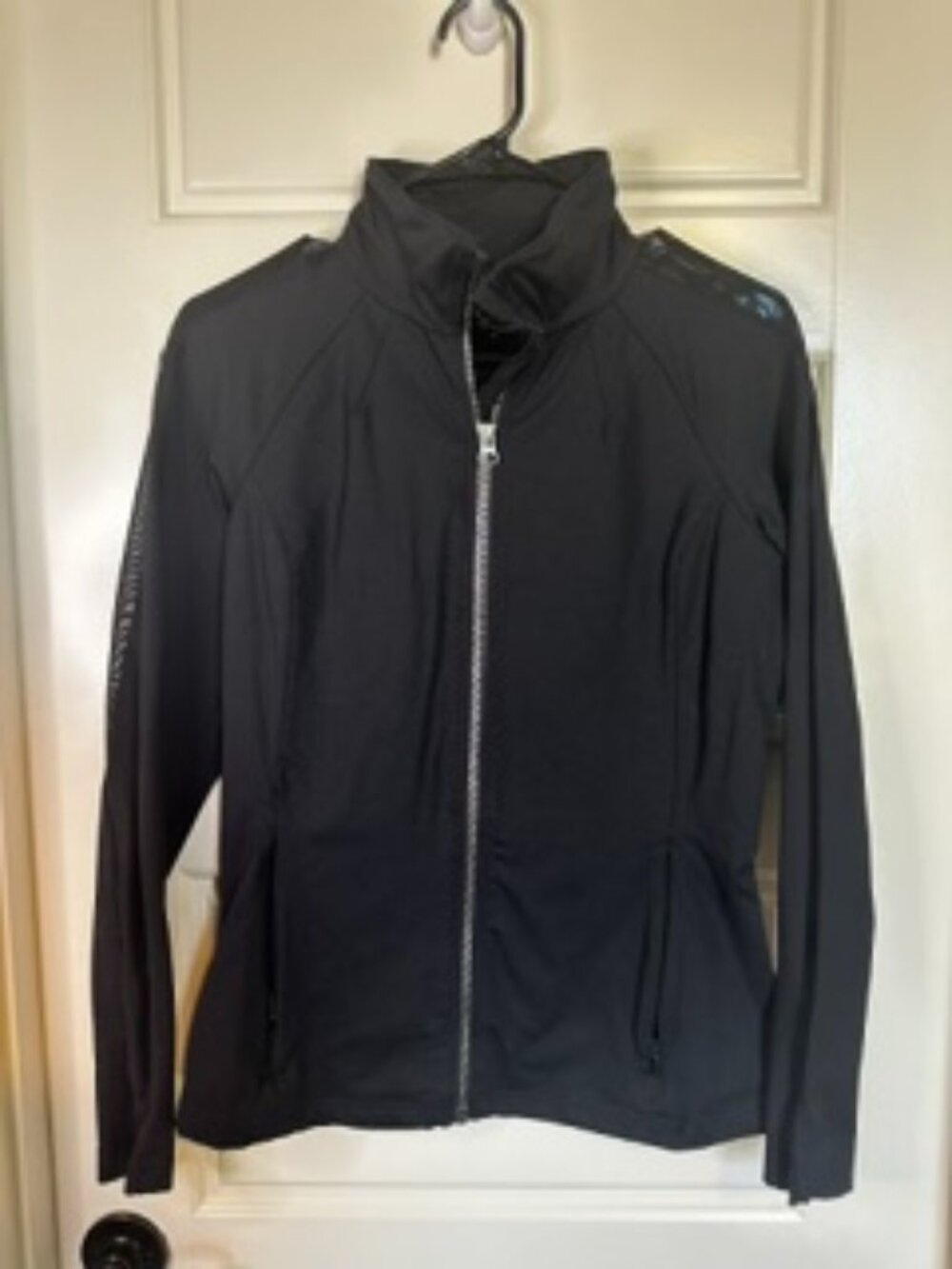 ALO Long Sleeve Black Zipper Jacket